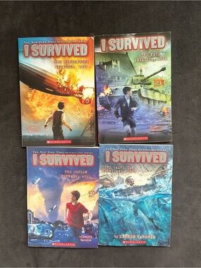 Scholastic I Survived Collection - Blue, Red, Orange, Green Covers